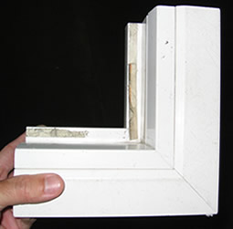 The integrated flange creates a wide flat exterior frame around your vinyl windows.